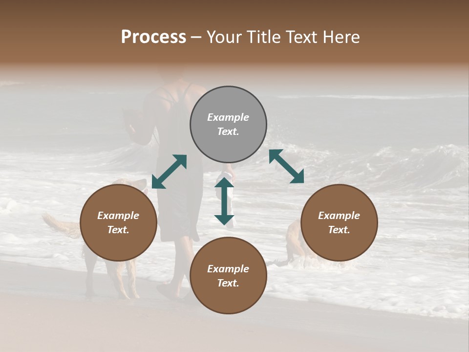 Golden Pet Beach PowerPoint Template