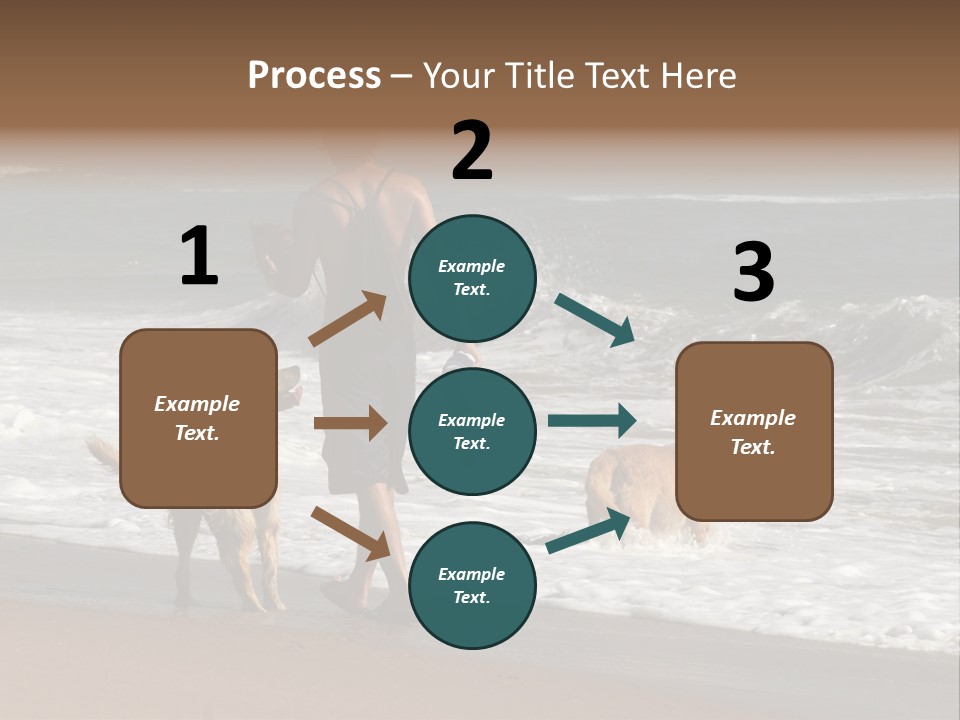 Golden Pet Beach PowerPoint Template