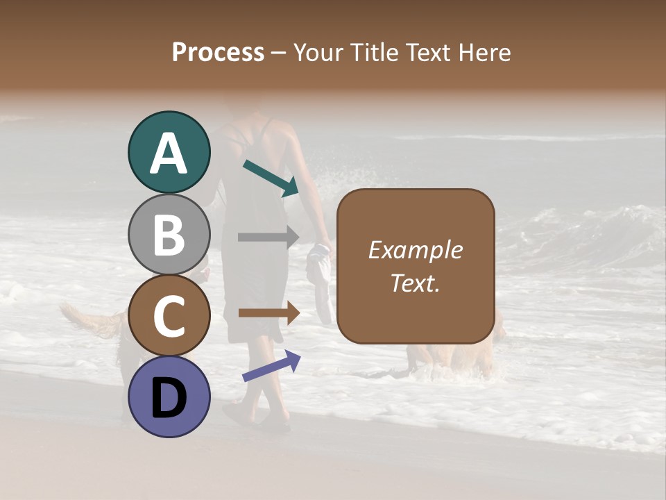 Golden Pet Beach PowerPoint Template
