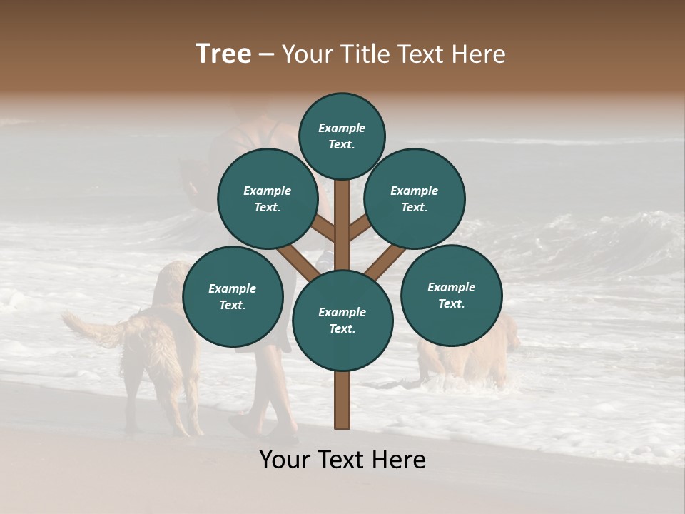 Golden Pet Beach PowerPoint Template