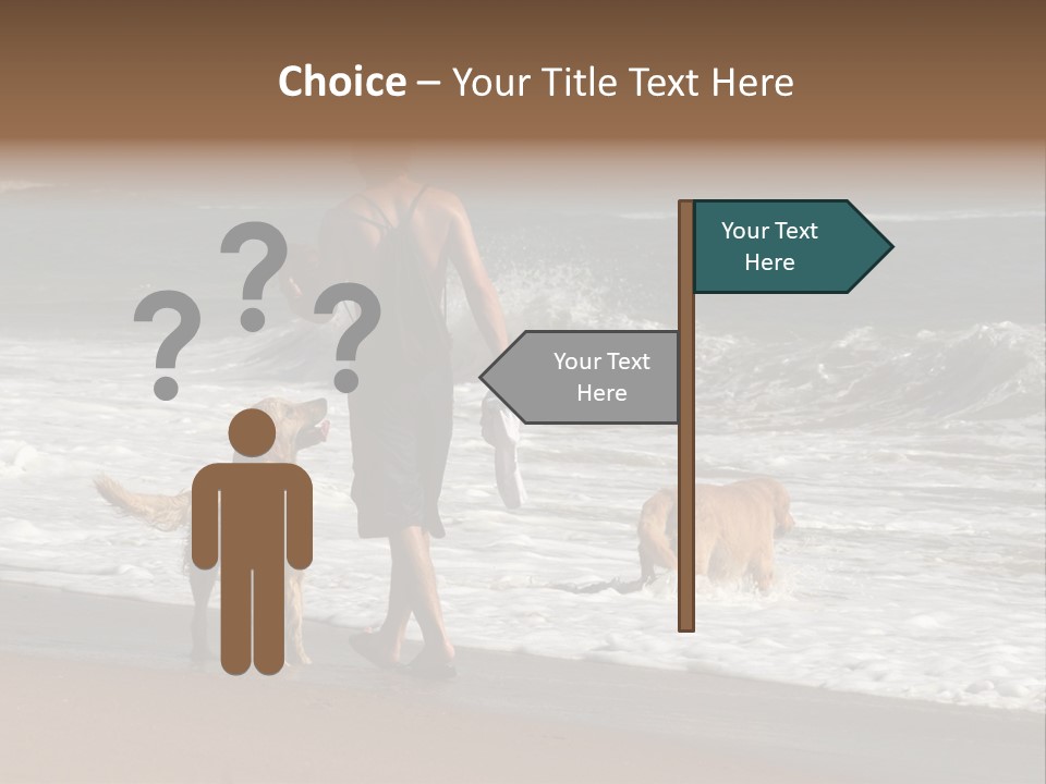 Golden Pet Beach PowerPoint Template