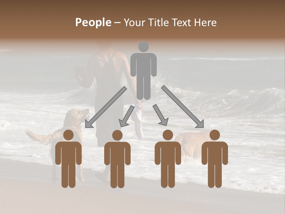 Golden Pet Beach PowerPoint Template