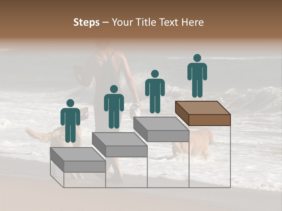 Golden Pet Beach PowerPoint Template