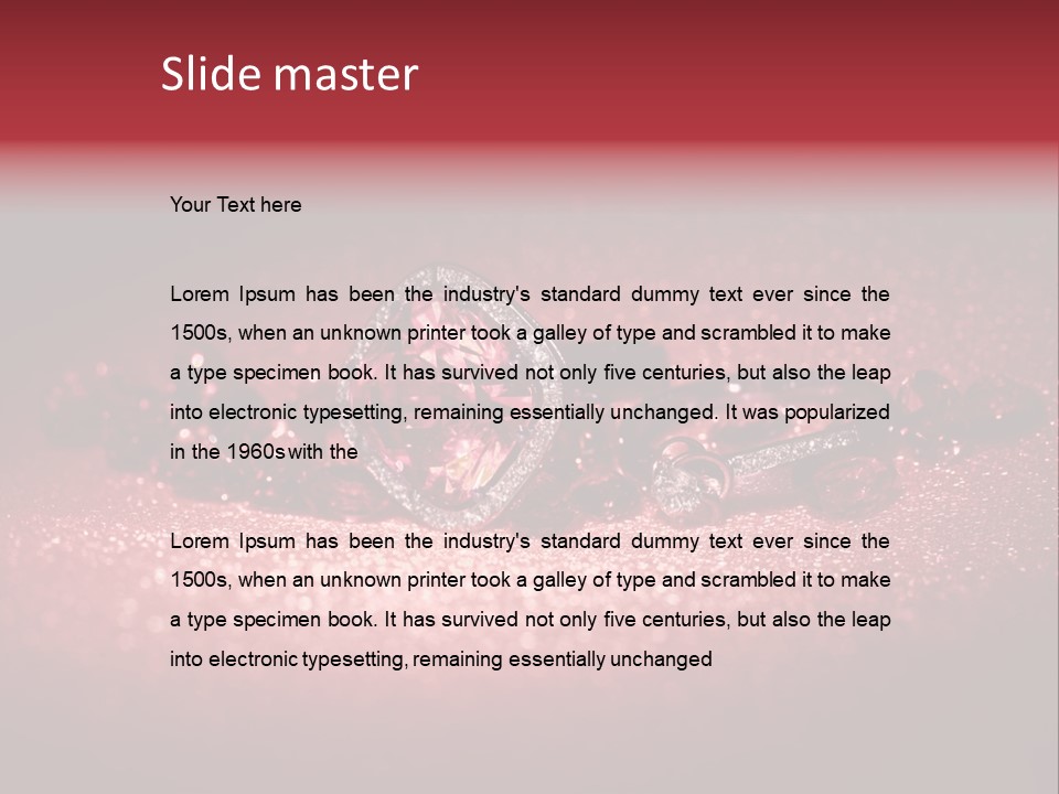 Romantic Bands Luxury PowerPoint Template