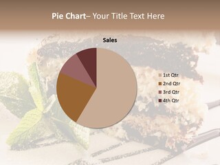 White Slice Plate PowerPoint Template