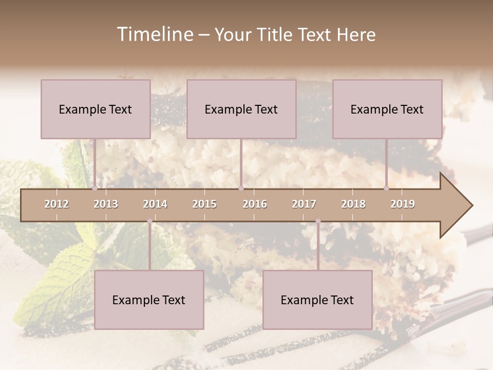 White Slice Plate PowerPoint Template