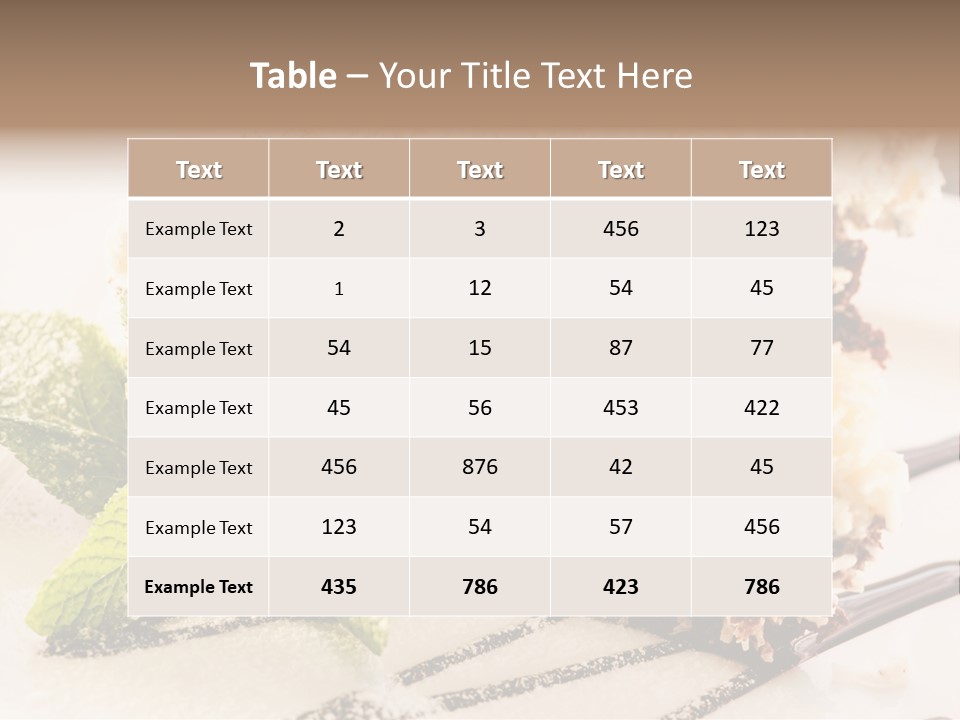 White Slice Plate PowerPoint Template