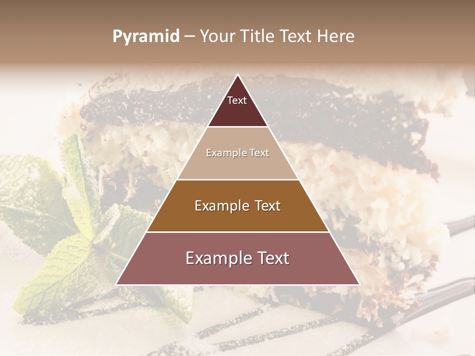 White Slice Plate PowerPoint Template