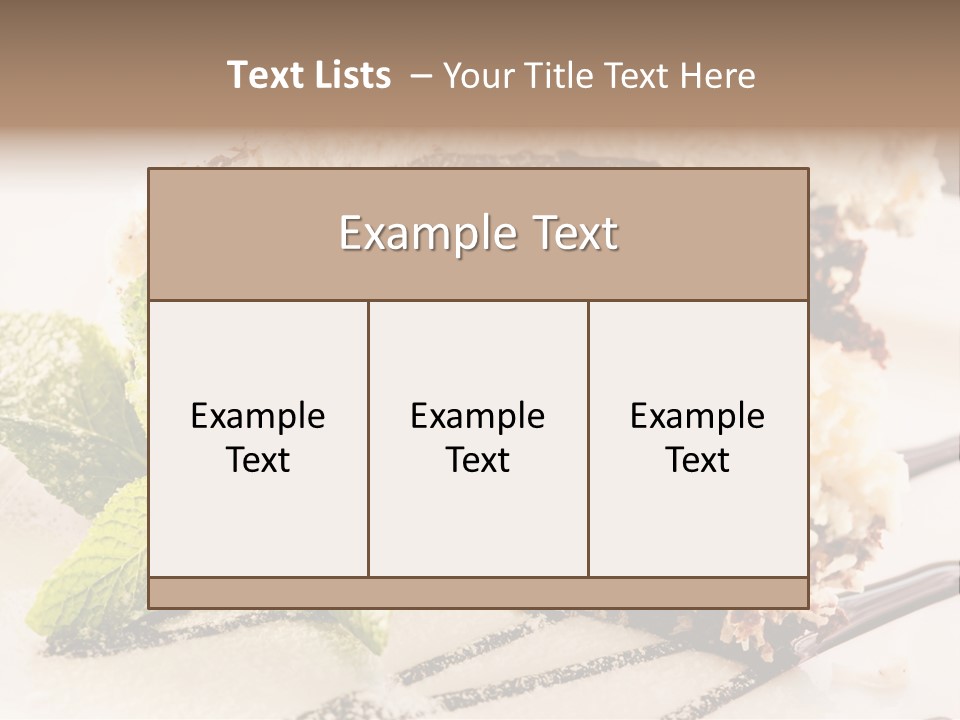 White Slice Plate PowerPoint Template