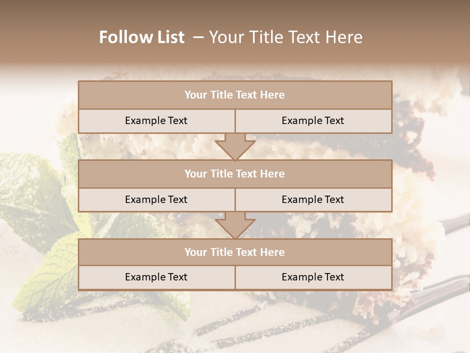 White Slice Plate PowerPoint Template