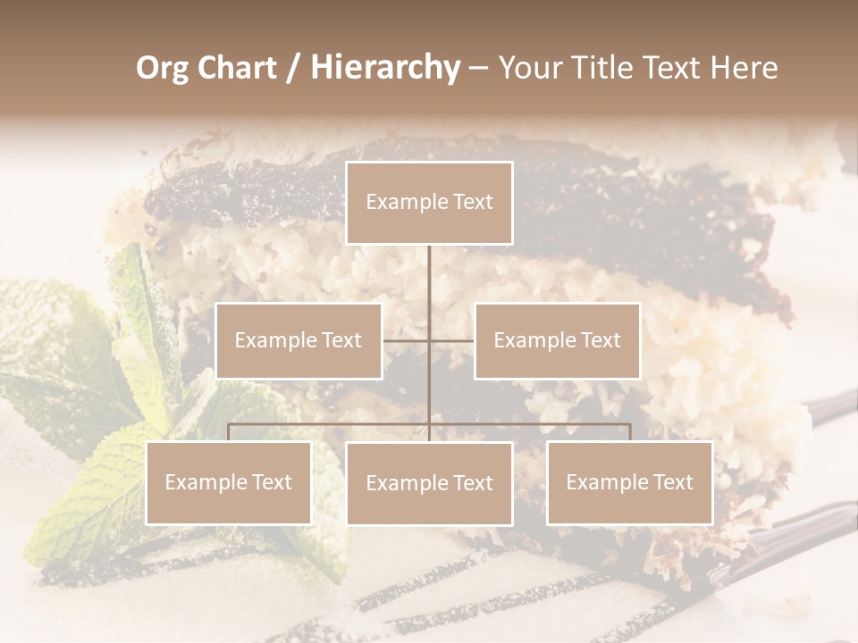 White Slice Plate PowerPoint Template