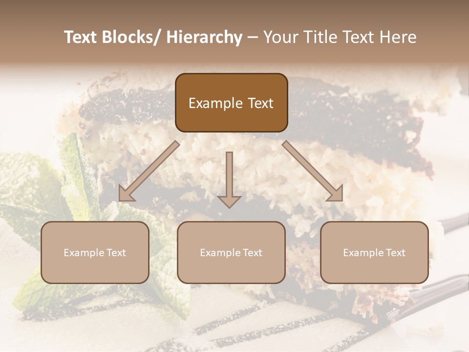 White Slice Plate PowerPoint Template