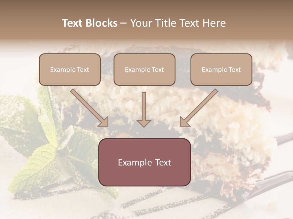 White Slice Plate PowerPoint Template