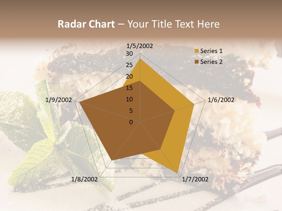 White Slice Plate PowerPoint Template