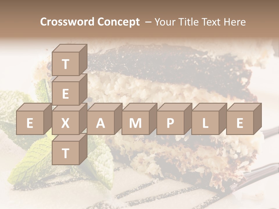 White Slice Plate PowerPoint Template