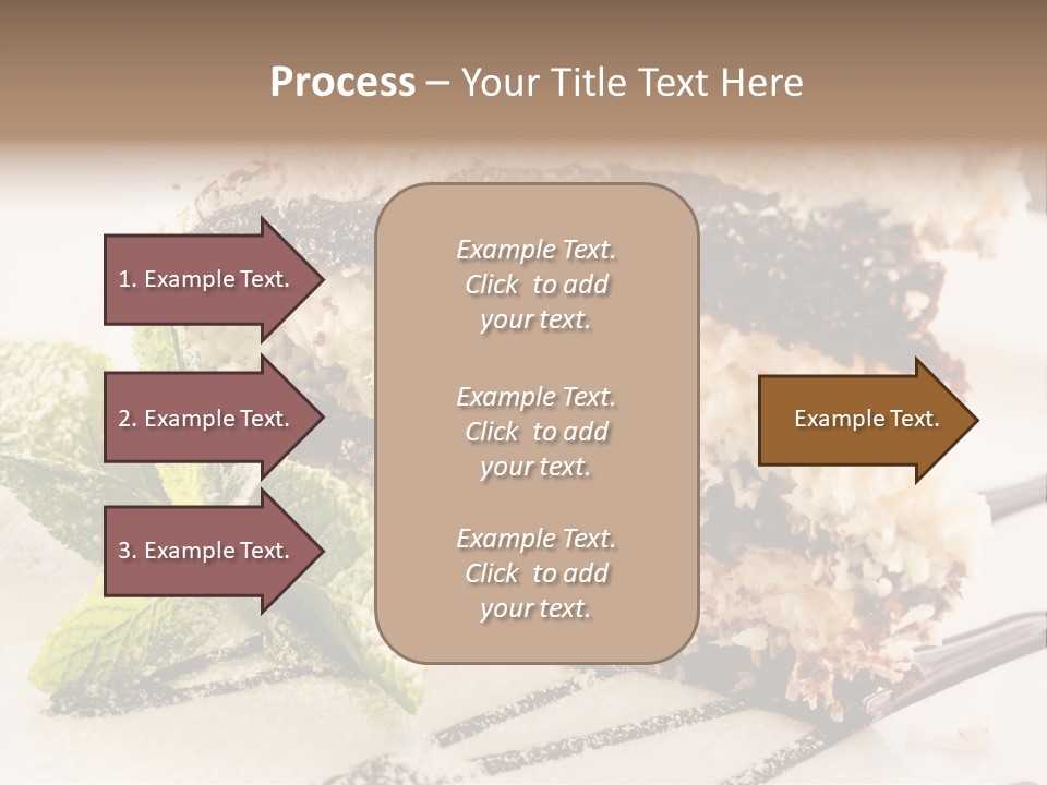 White Slice Plate PowerPoint Template