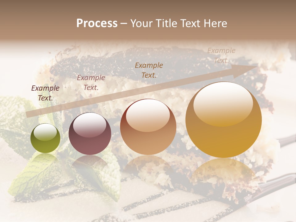 White Slice Plate PowerPoint Template