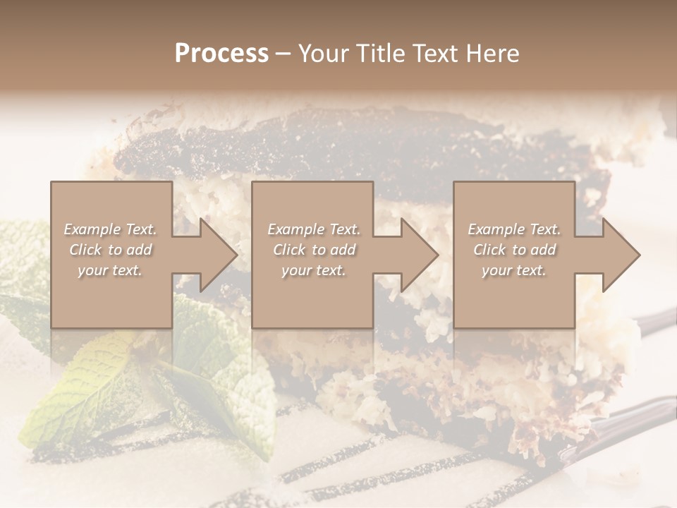 White Slice Plate PowerPoint Template