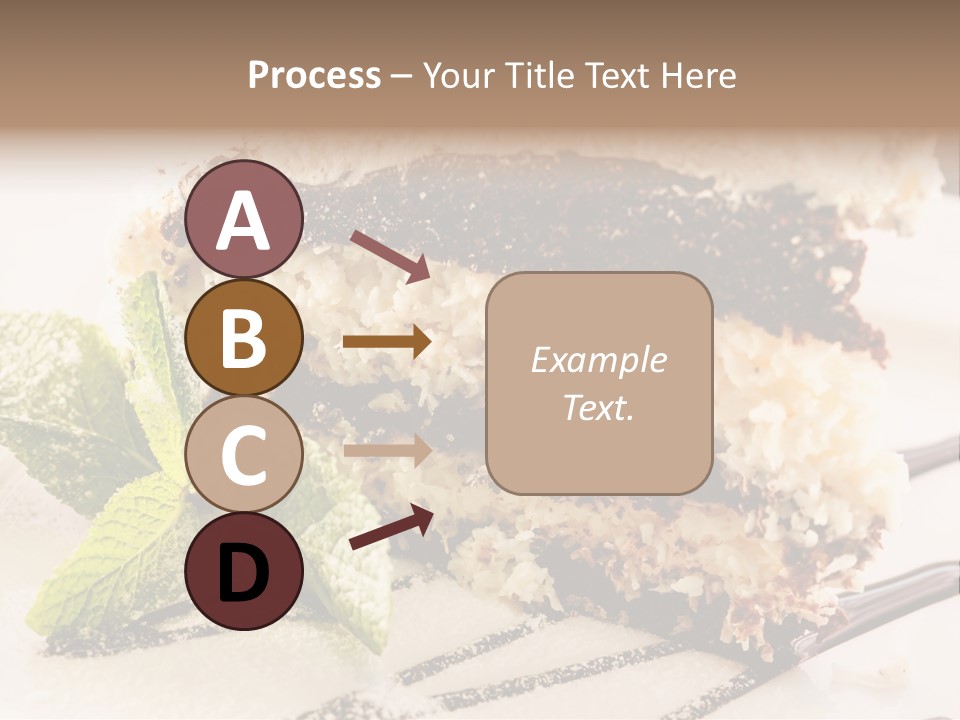 White Slice Plate PowerPoint Template