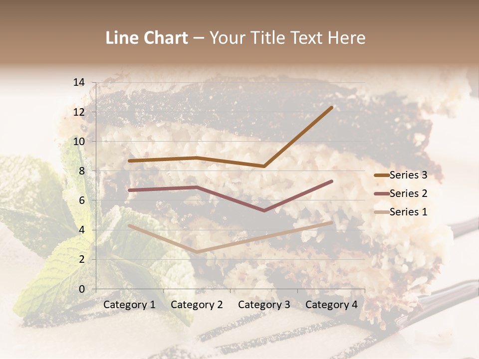 White Slice Plate PowerPoint Template