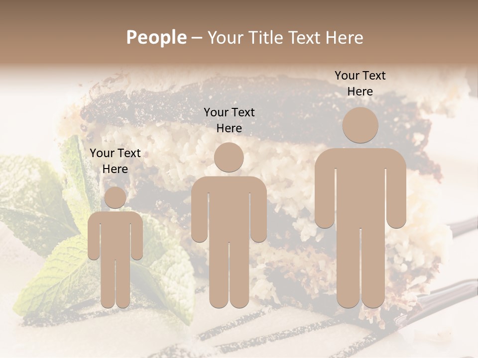 White Slice Plate PowerPoint Template