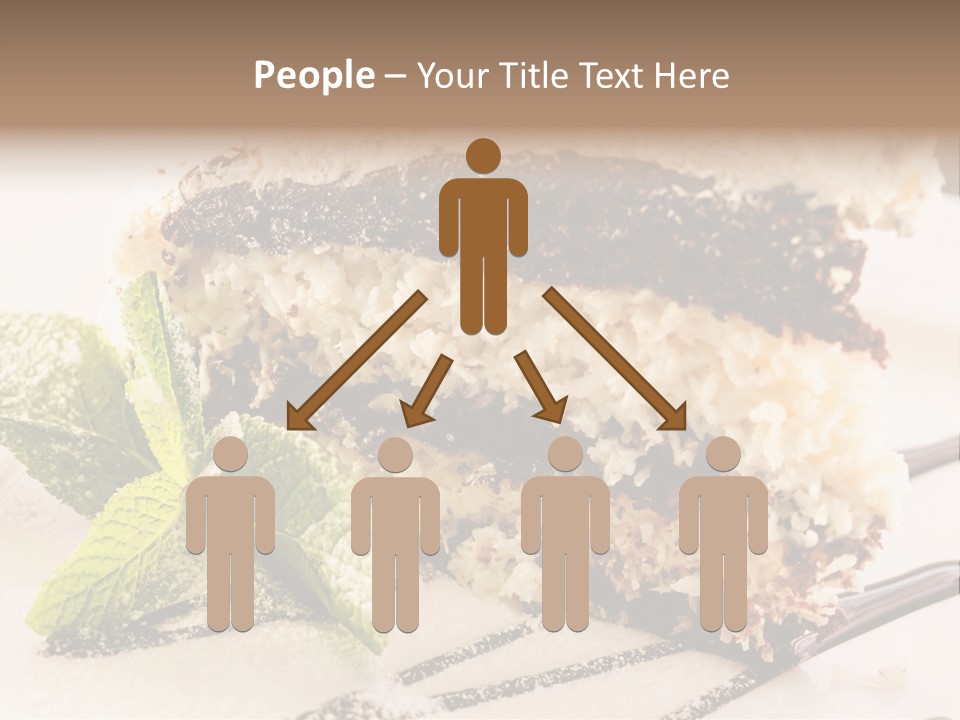 White Slice Plate PowerPoint Template
