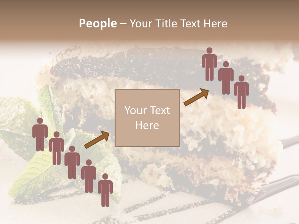 White Slice Plate PowerPoint Template