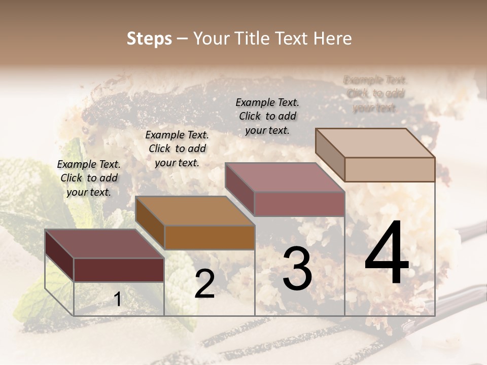White Slice Plate PowerPoint Template