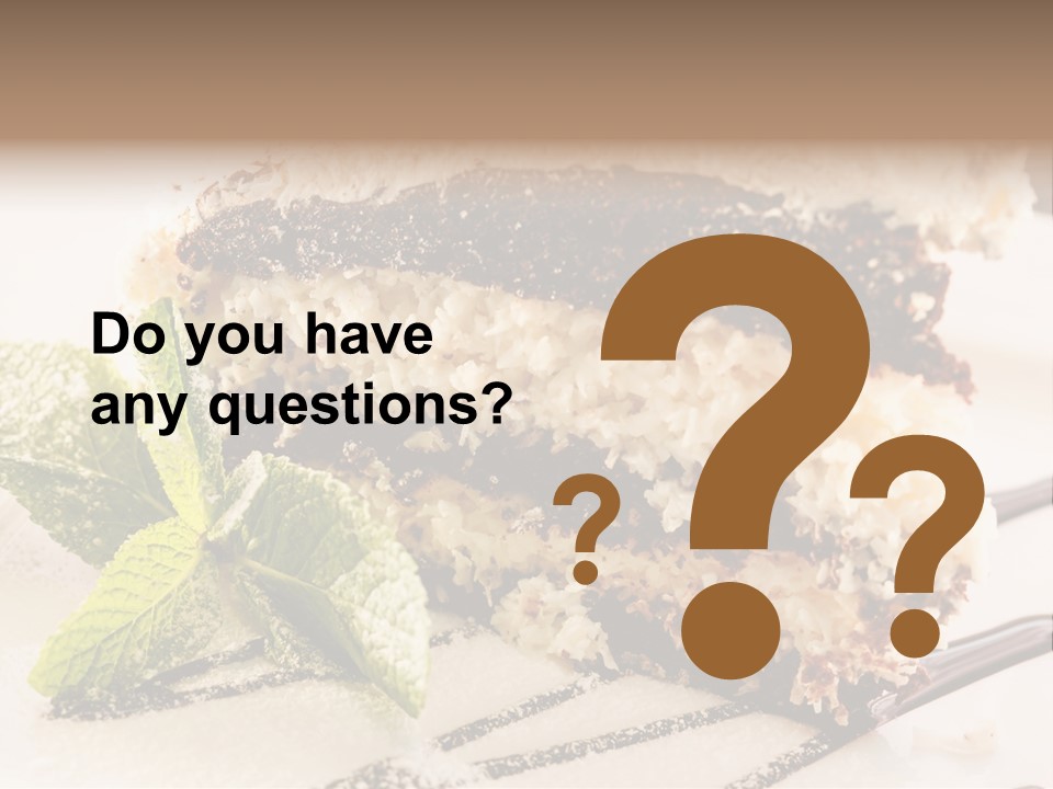 White Slice Plate PowerPoint Template