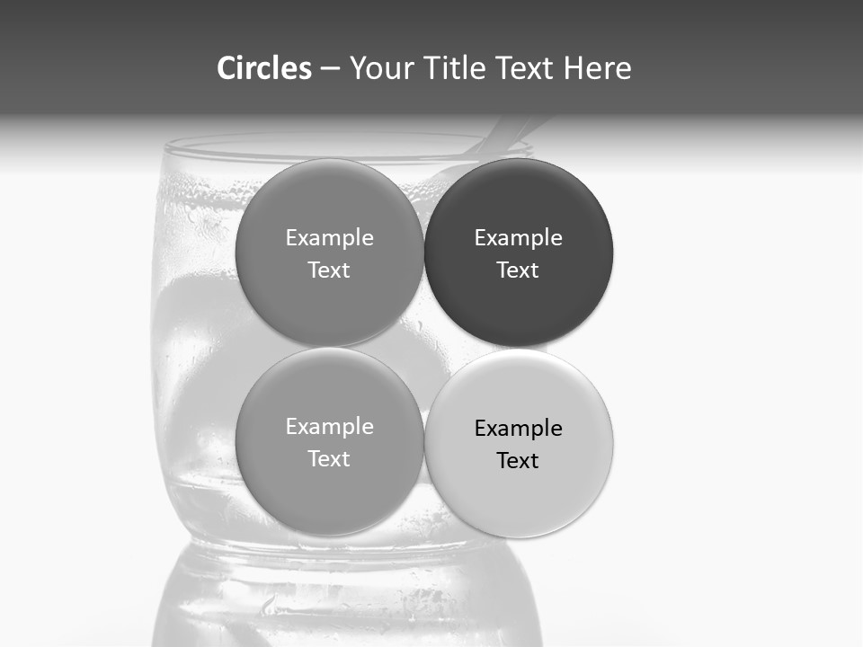 A Glass Of Water With A Spoon In It PowerPoint Template