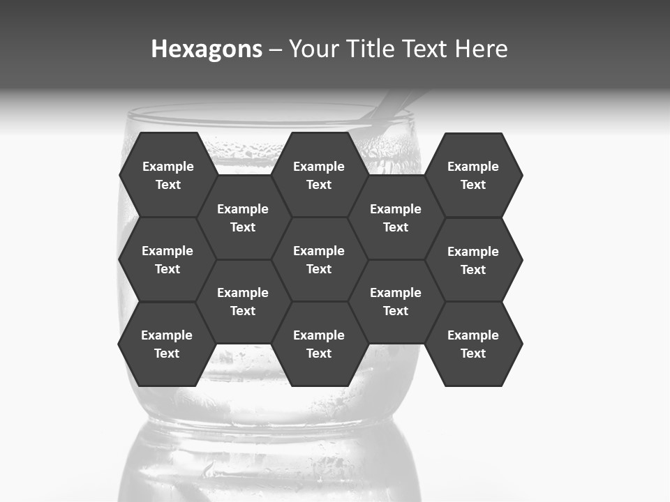 A Glass Of Water With A Spoon In It PowerPoint Template