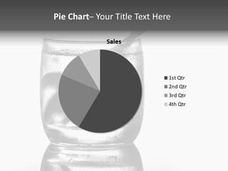 A Glass Of Water With A Spoon In It PowerPoint Template