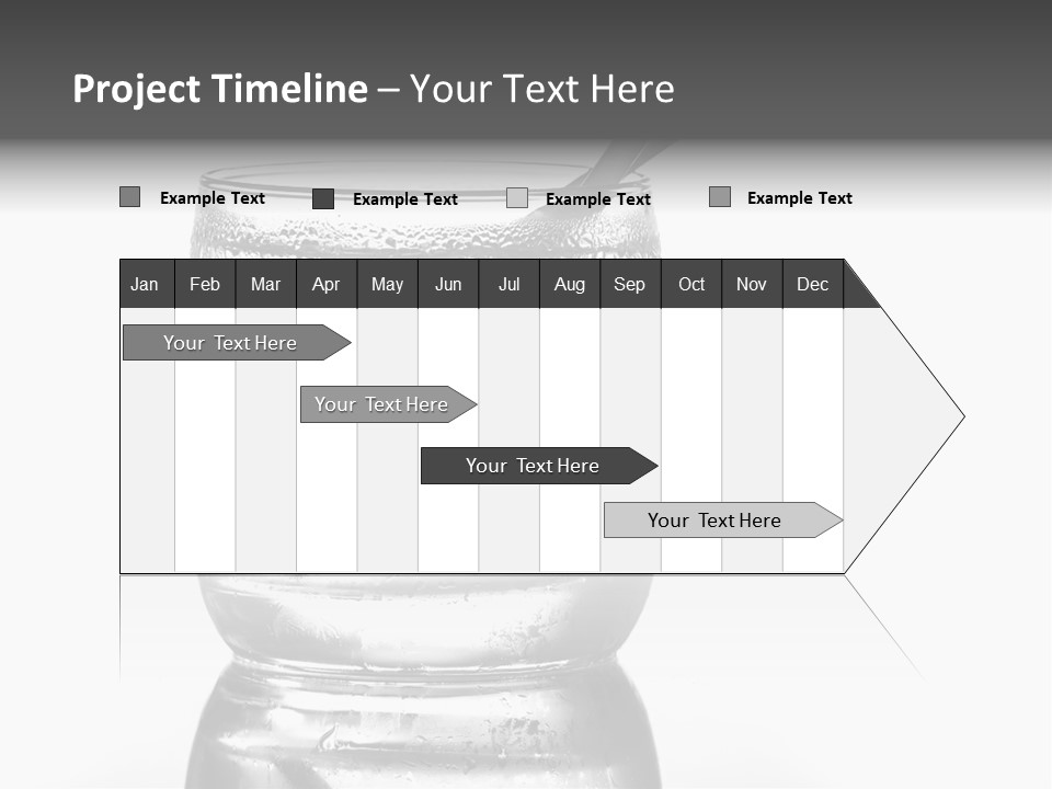 A Glass Of Water With A Spoon In It PowerPoint Template