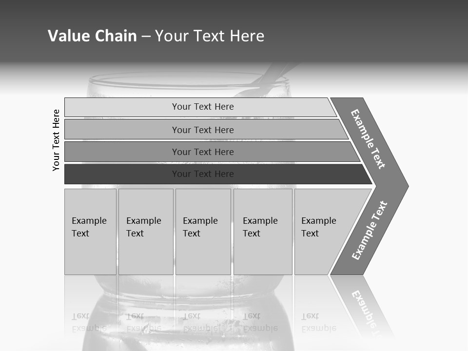 A Glass Of Water With A Spoon In It PowerPoint Template