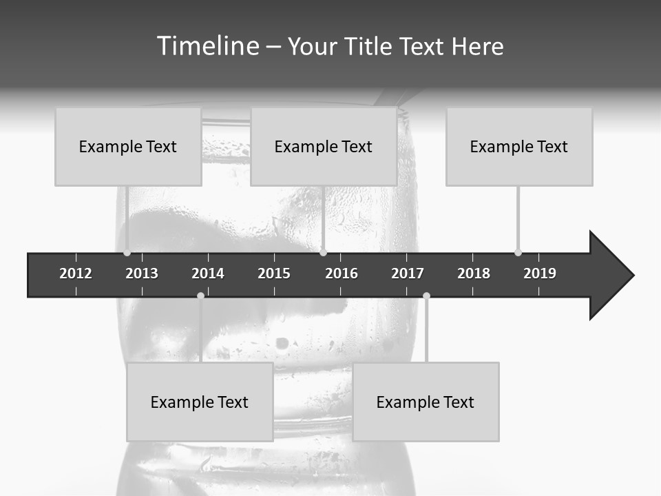 A Glass Of Water With A Spoon In It PowerPoint Template