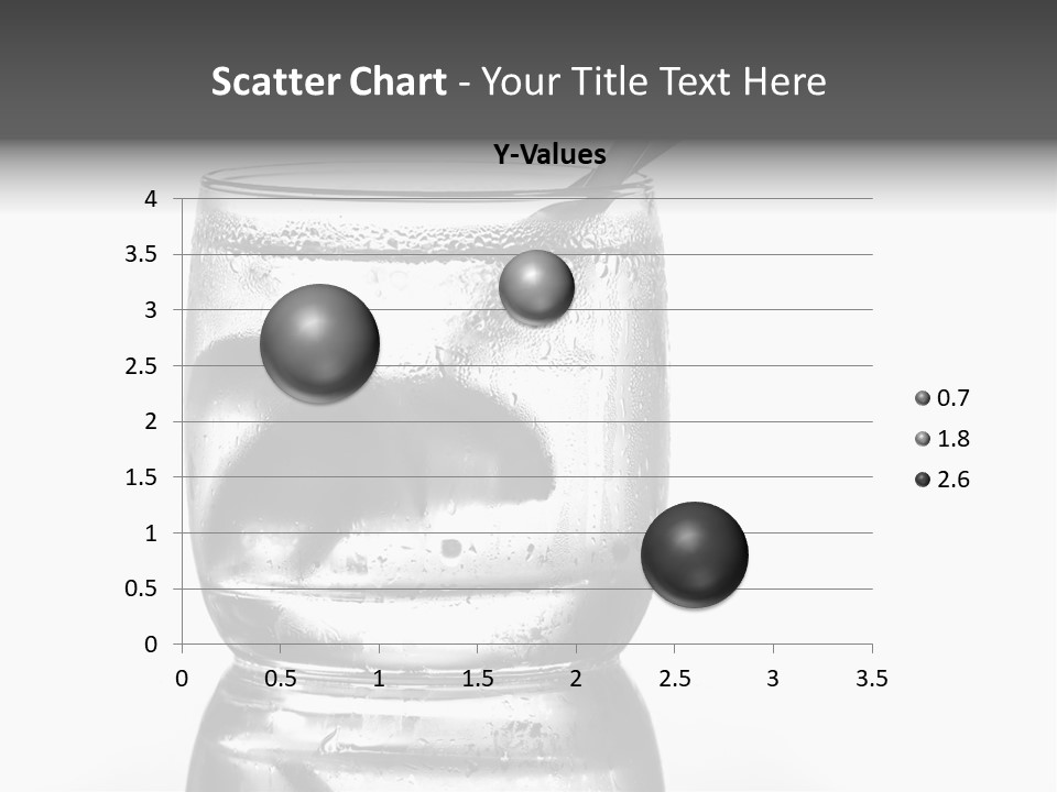 A Glass Of Water With A Spoon In It PowerPoint Template