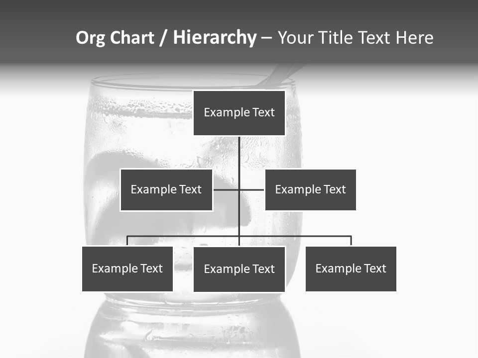 A Glass Of Water With A Spoon In It PowerPoint Template