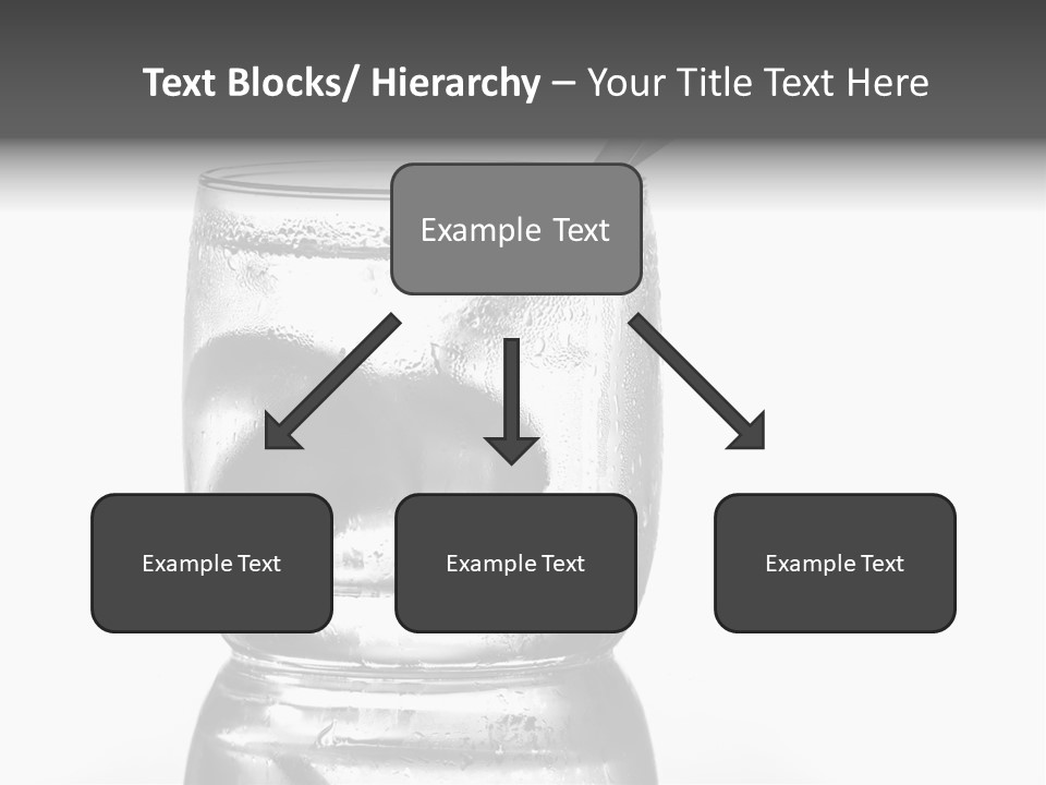 A Glass Of Water With A Spoon In It PowerPoint Template