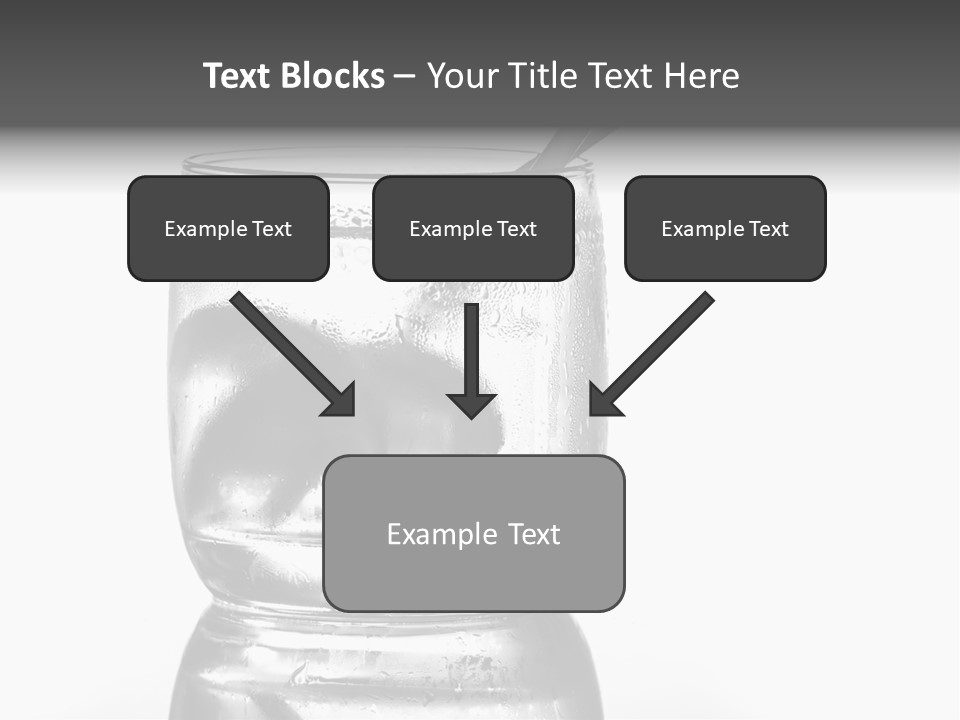 A Glass Of Water With A Spoon In It PowerPoint Template
