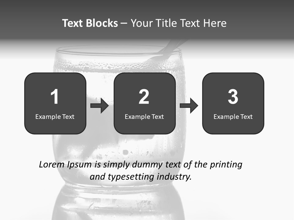 A Glass Of Water With A Spoon In It PowerPoint Template