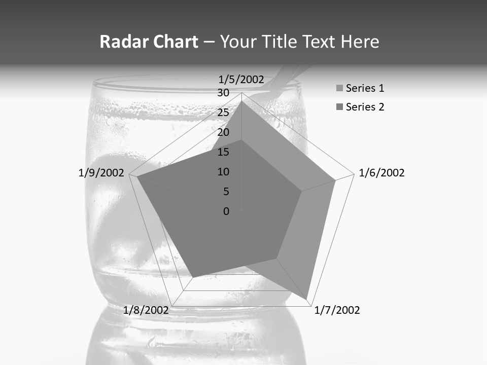 A Glass Of Water With A Spoon In It PowerPoint Template