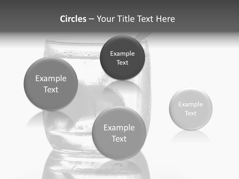 A Glass Of Water With A Spoon In It PowerPoint Template