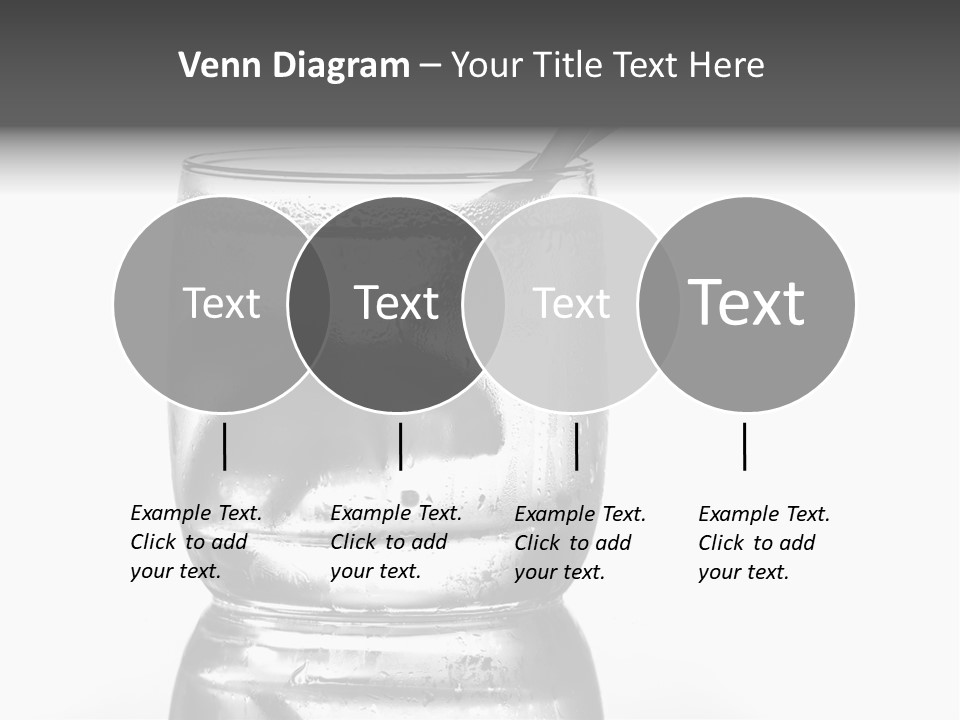 A Glass Of Water With A Spoon In It PowerPoint Template