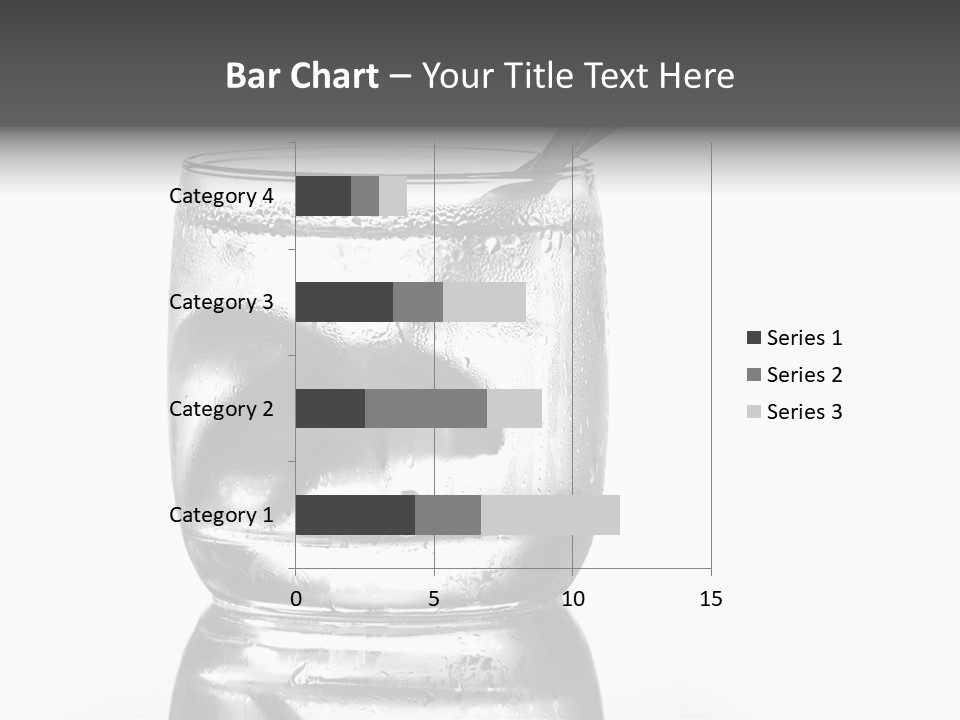 A Glass Of Water With A Spoon In It PowerPoint Template