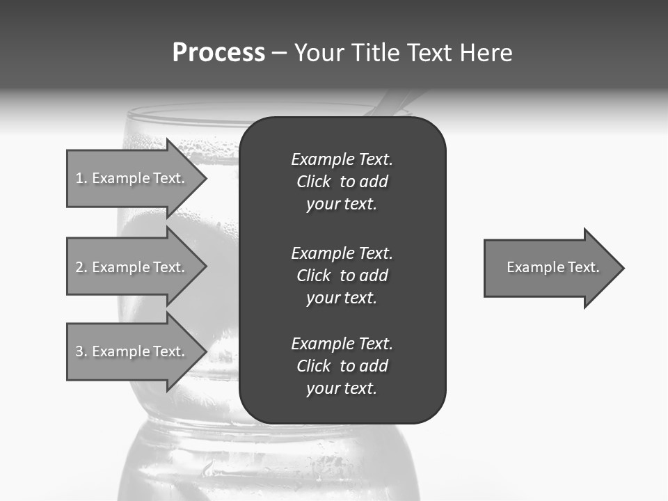 A Glass Of Water With A Spoon In It PowerPoint Template