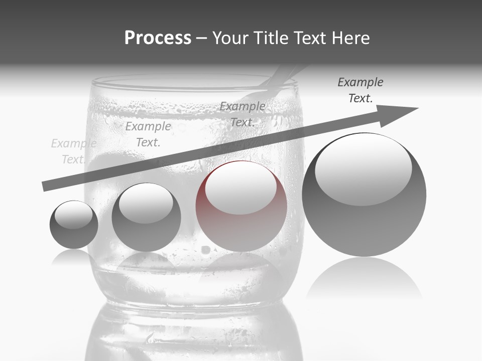 A Glass Of Water With A Spoon In It PowerPoint Template