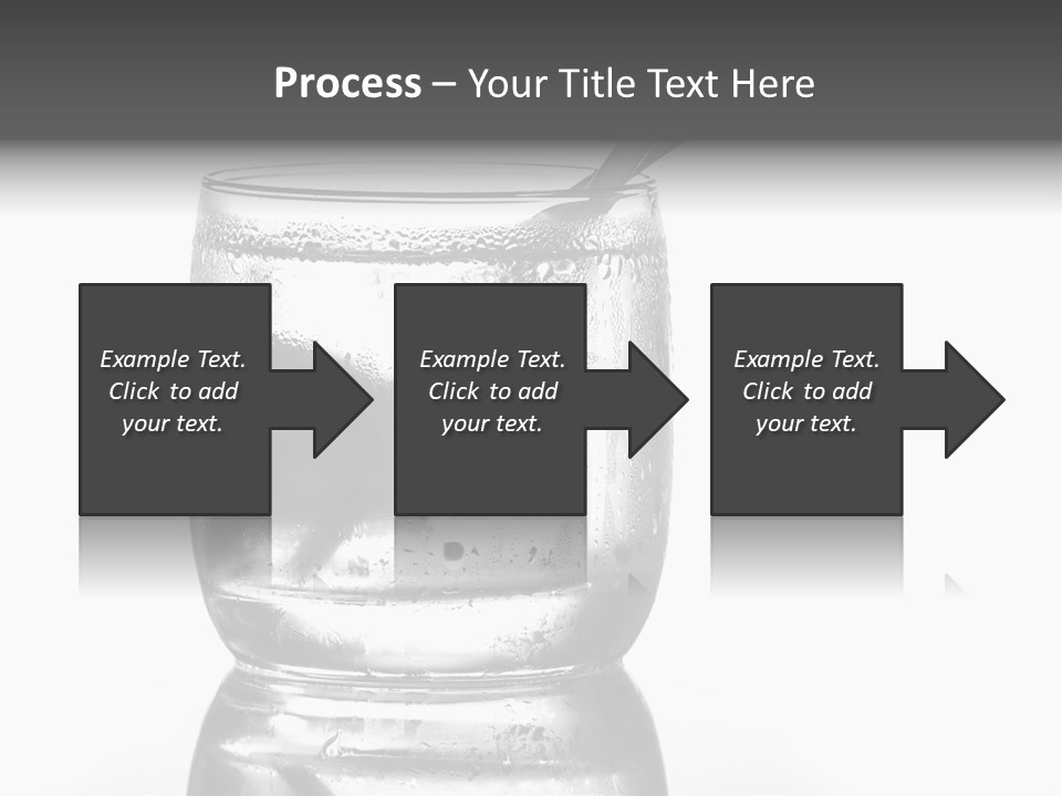 A Glass Of Water With A Spoon In It PowerPoint Template