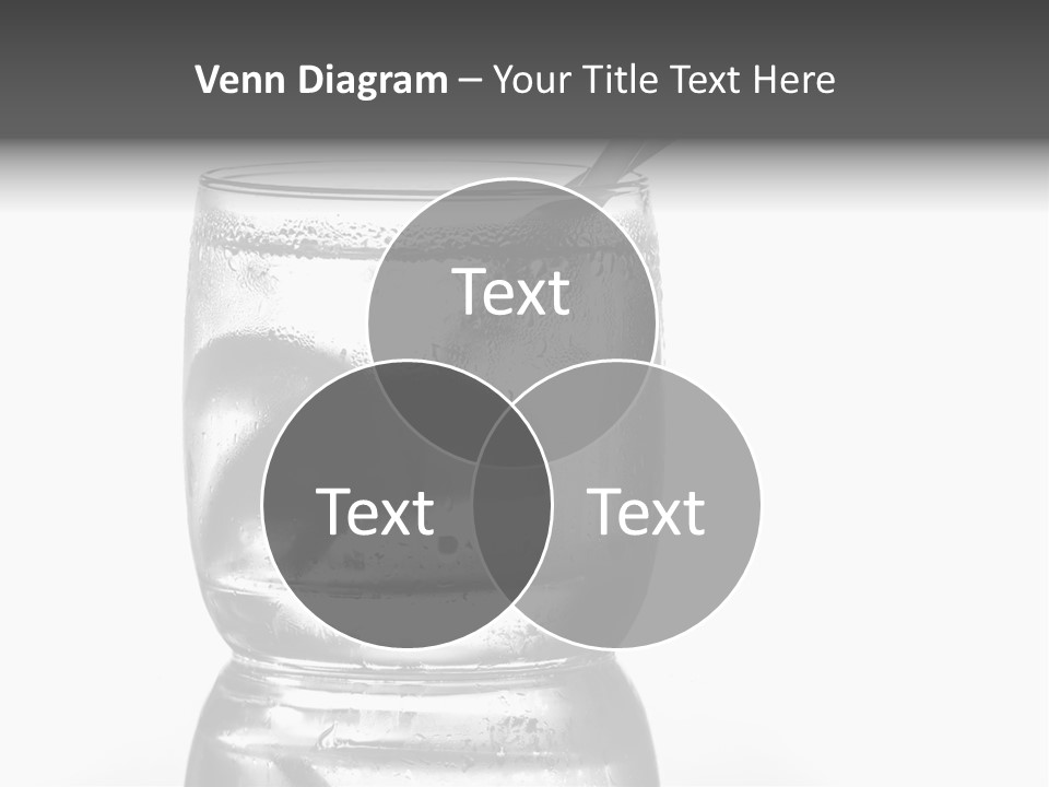 A Glass Of Water With A Spoon In It PowerPoint Template