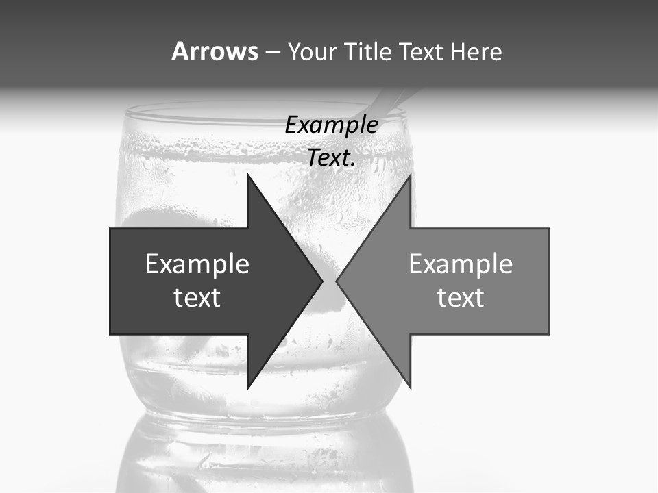 A Glass Of Water With A Spoon In It PowerPoint Template