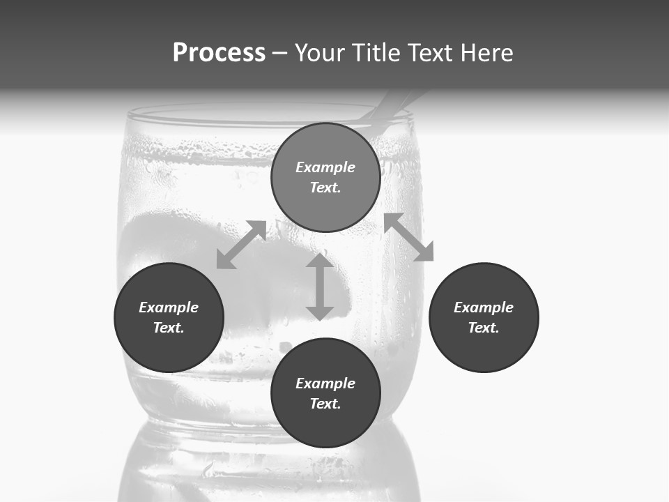 A Glass Of Water With A Spoon In It PowerPoint Template